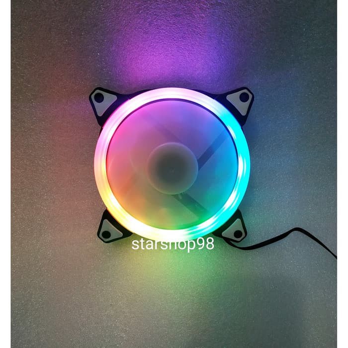 Mejec Fan Casing 12Cm RGB Rotating LED L02 ILLusion