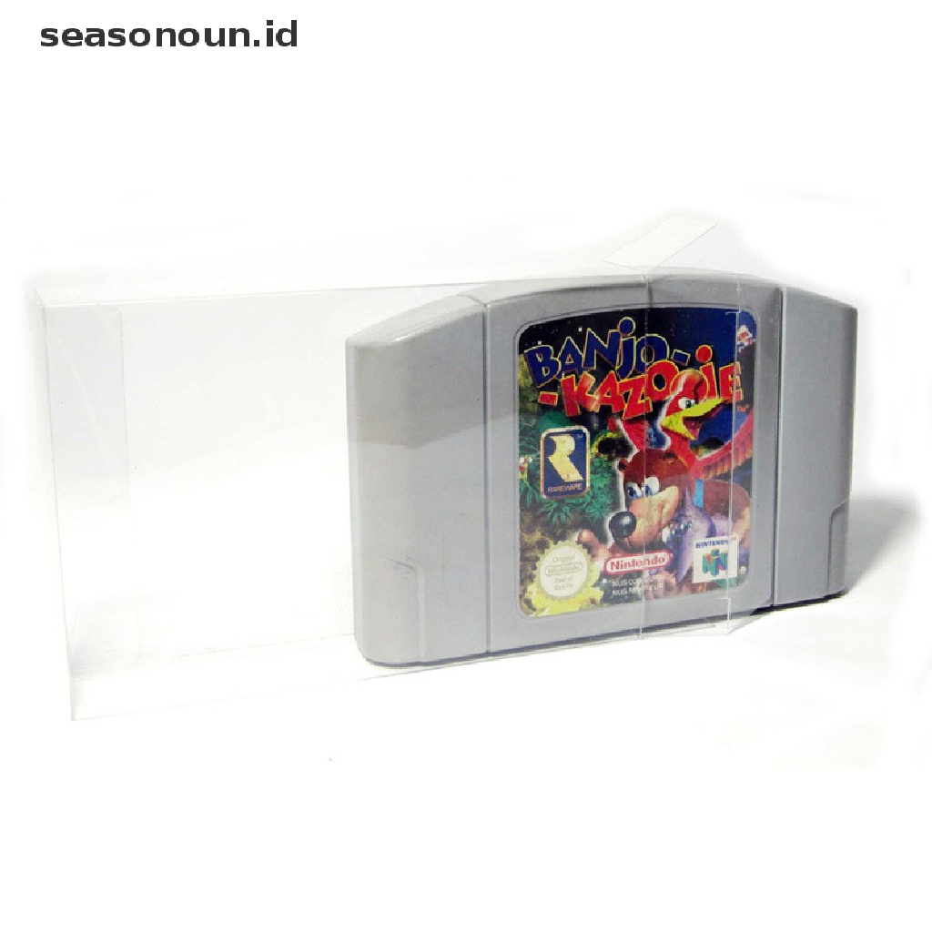 Kotak Pelindung game Bahan Plastik PET Bening Untuk SNES N-6-4