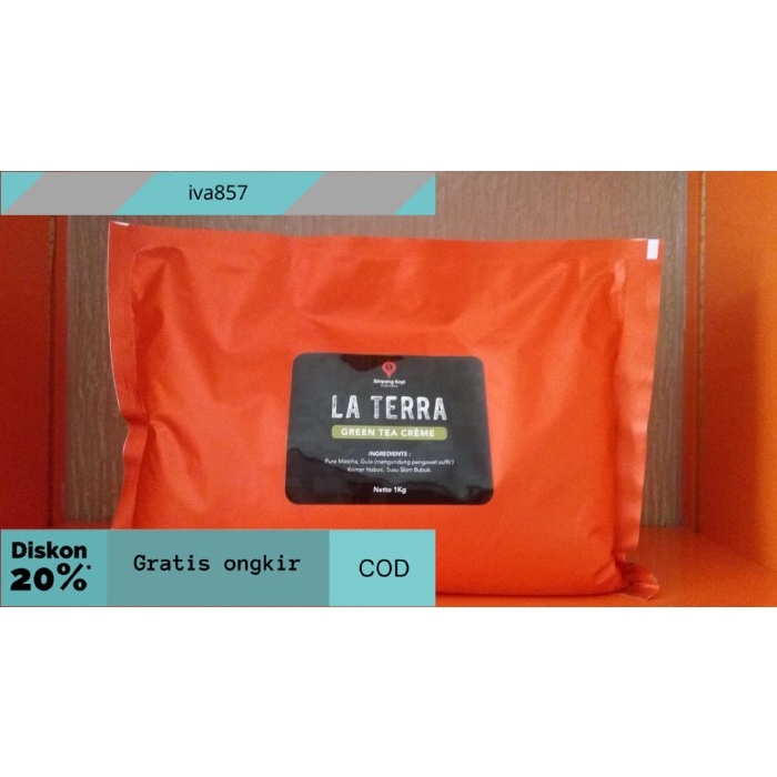 

PROMO La Terra Green Tea Creme Powder - 1kg GRATIS ONGKIR