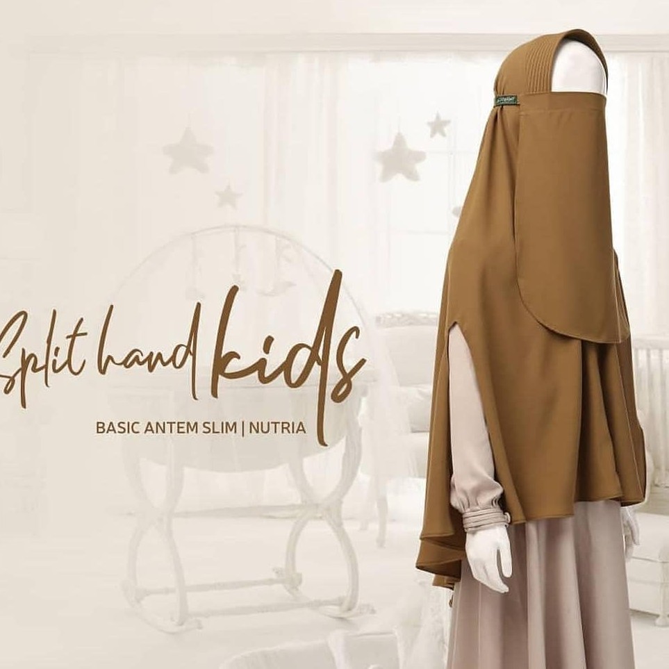 Basic Antem Slim Split Hand Kids by Khadijahindonesia