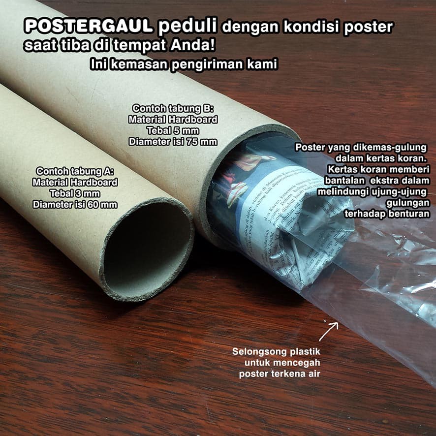 Sale Terhot Dan Termurah Poster foil emas jumbo KALIGRAFI ISLAM AYAT KURSI FOJU35 50x69cm