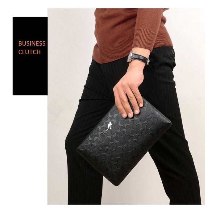 [KULIT PREMIUM] Tas Tangan Dompet Clutch Kulit Import Pria dan Wanita Bisnis Original Kangaroo