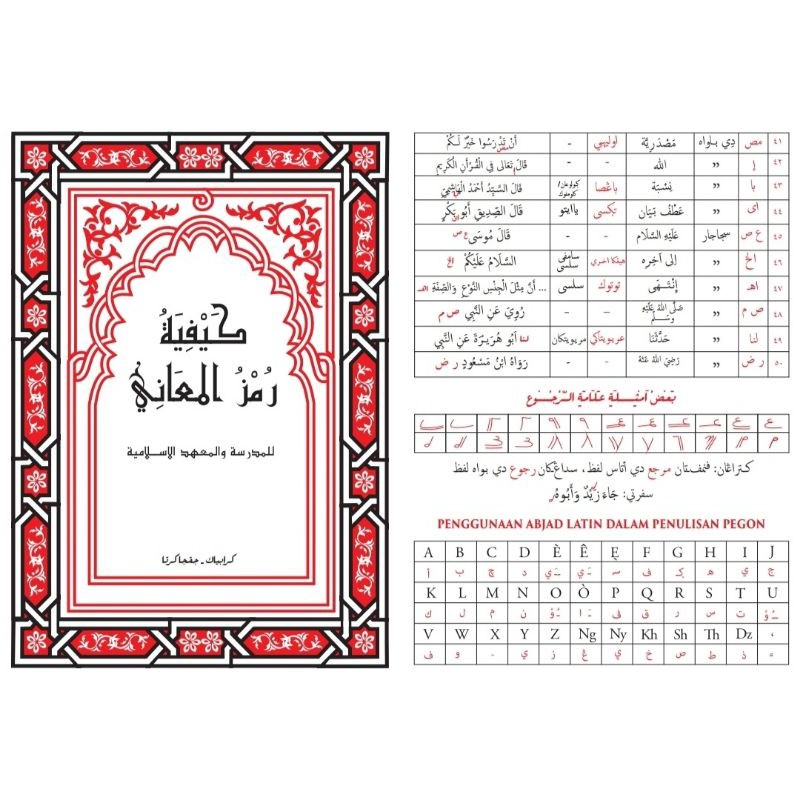 RUMUS MAKNA PEGON / RUJUKAN KITAB TANGAN PERTAMA  (1 lembar)