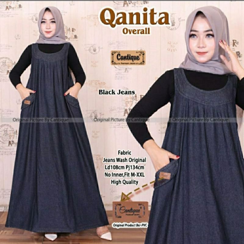Qanita overall // overall // overall jeans//overall bumil//overall jumbo//Qanita overall Austin