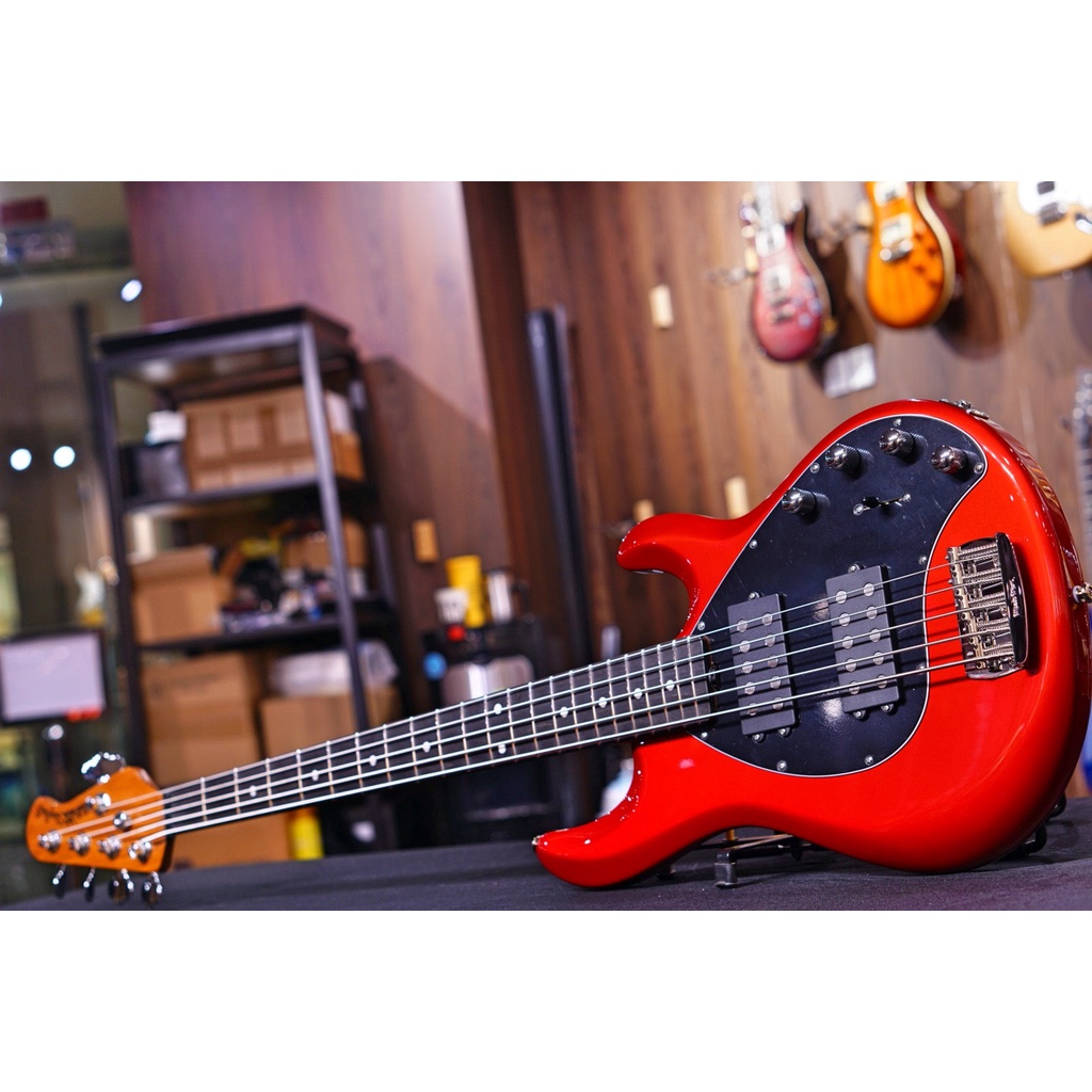 Ernie Ball Music Man StingRay Special 5 HH Bass Guitar - Ghost Pepper F88318