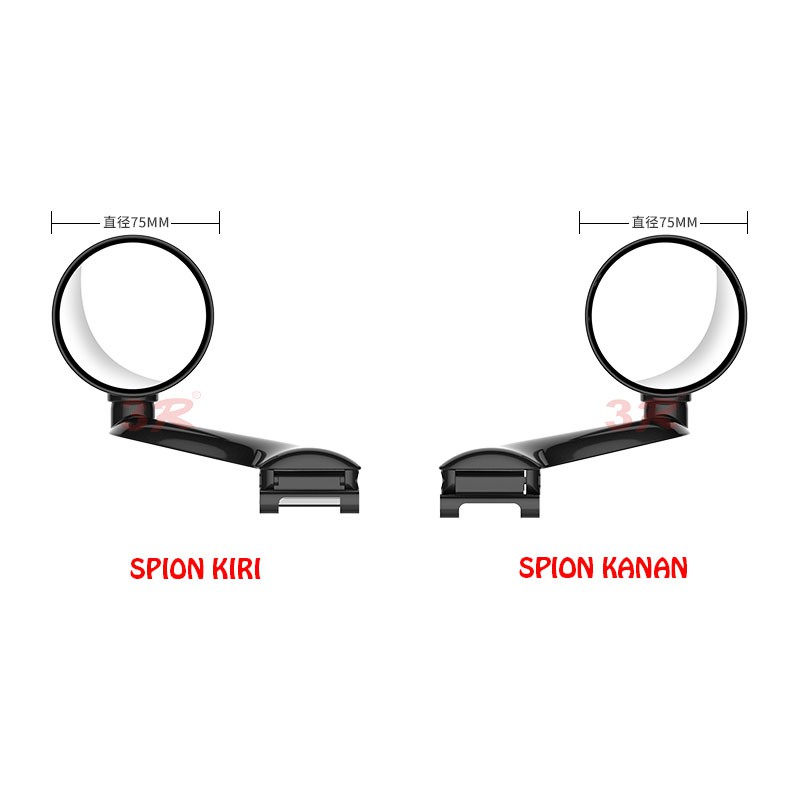 Kaca Spion Cembung Tambahan Blind Spot 360 | Car Mirror HD Wide View Angle