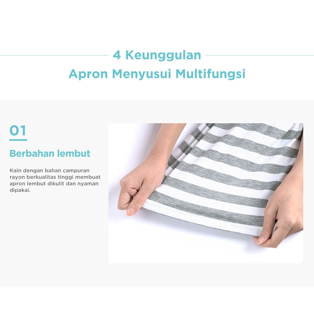 [PROMO] Mooimom Multi-Use Nursing Scarf Apron Celemek Menyusui