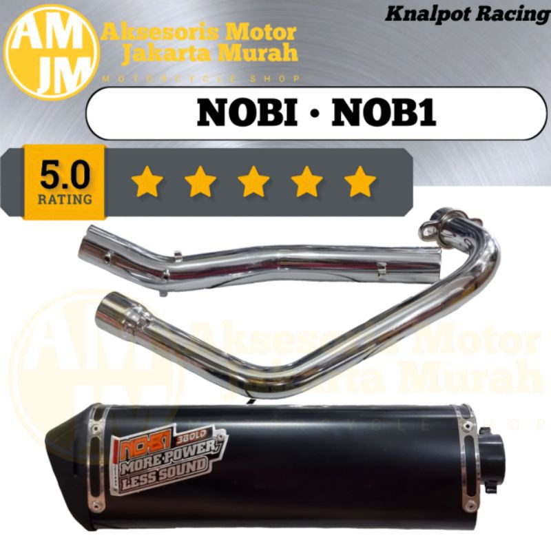 Knalpot Racing NOBI NOB1 Thunder Byson Scorpio Jenis 3 Bold