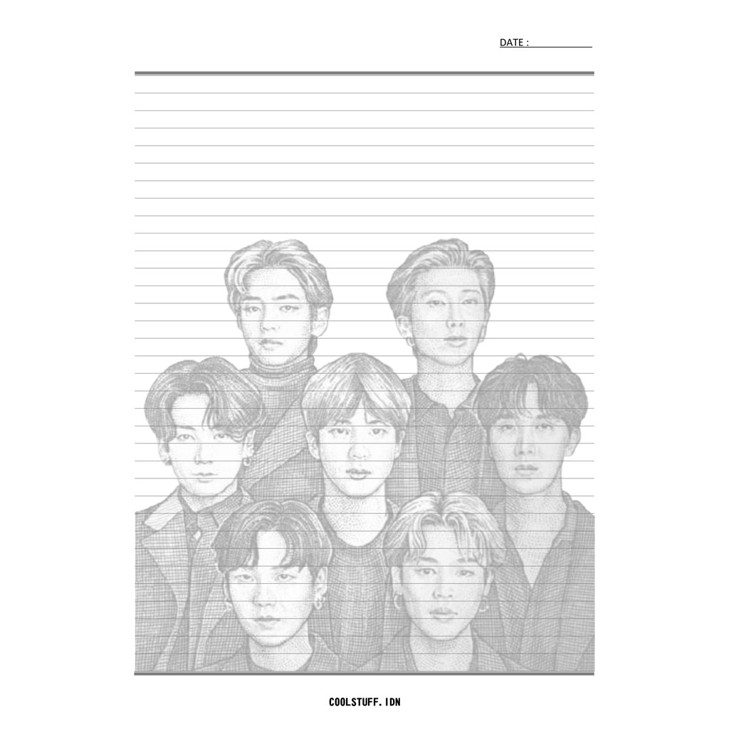 

Loose Leaf / Kertas Binder Kpop B5 BTS (LLBTS-05)