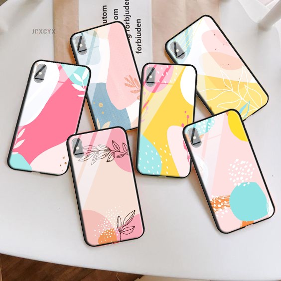 M0102  Softcase Kaca Oppo Case Oppo A54 A74 A55 A15 A15S reno 5- Mirror Case - Casing Kaca - Case HP