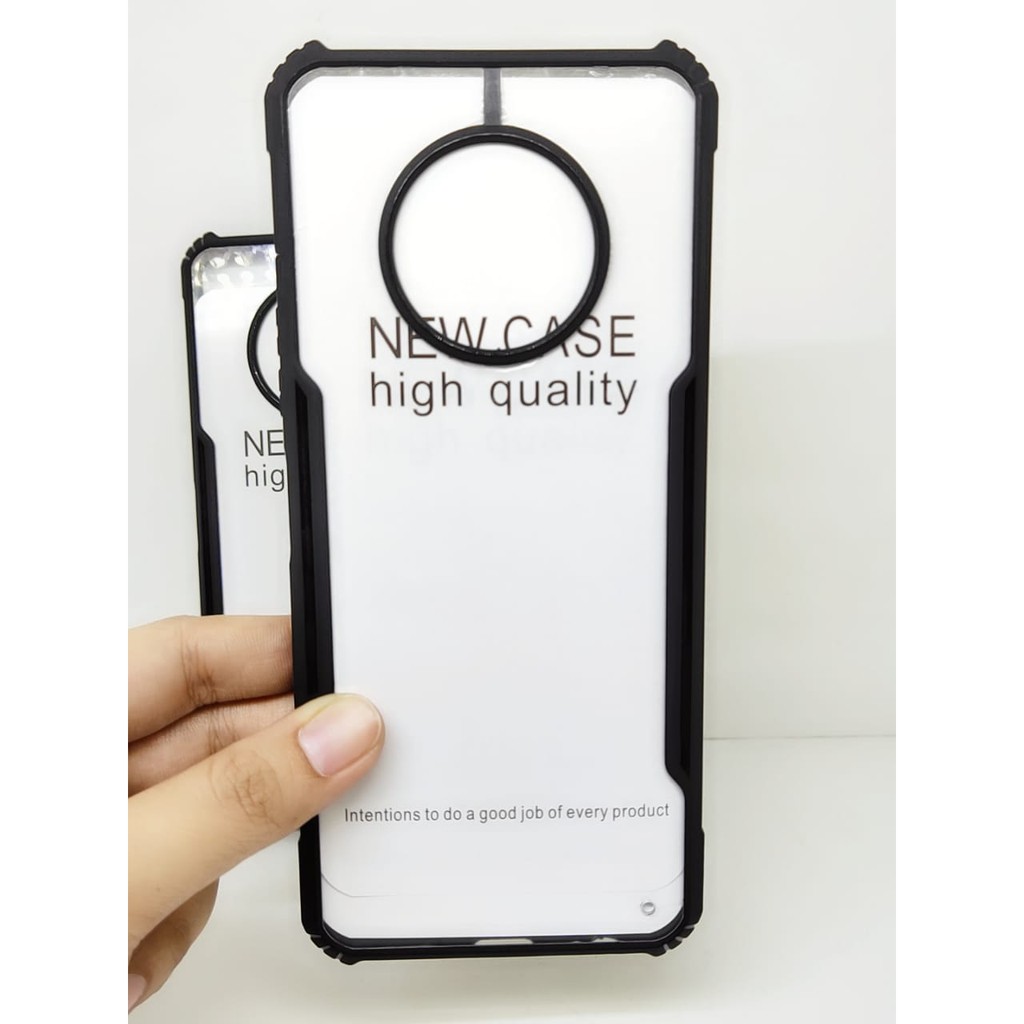 Anti Shocking Infinix Note 7 X690 6.95 Inch Hardcase List Hitam Acrylic Case