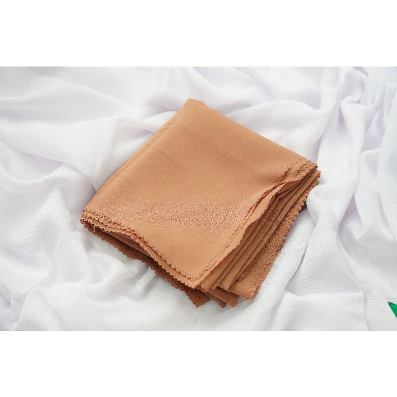 [ COD ] JILBAB SYAR'I AZZAHRA SEGIEMPAT DIAMOND LASERCUT JUMBO 130x130-Chesnut