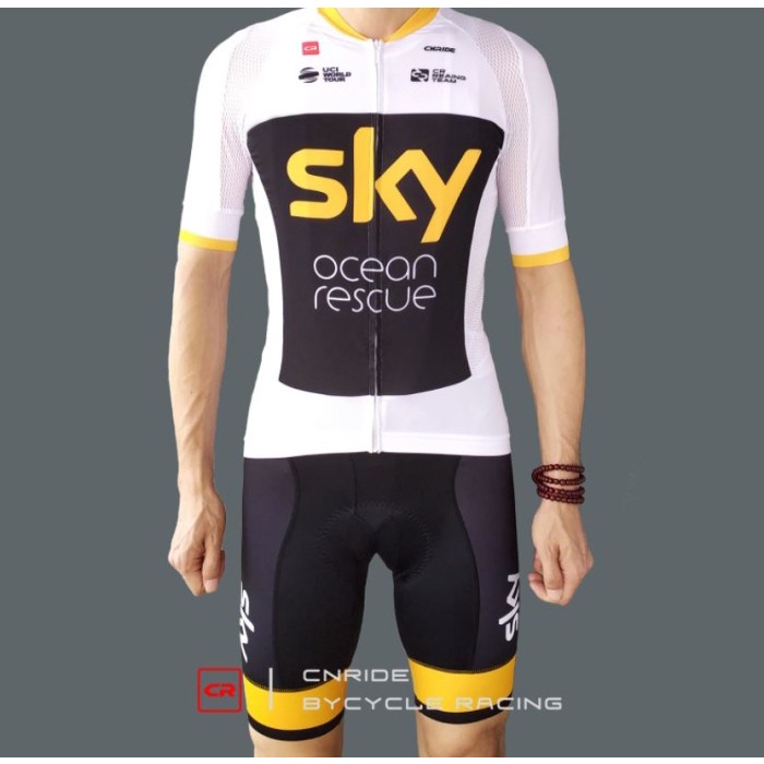 Jersey Set Sepeda Roadbike MTB Impor Team SKY Ocean Rescue Edition