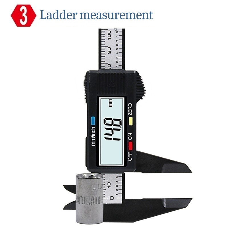 Electronic LCD Digital Display Vernier Caliper 0-150mm/0-100mm Plastic Micrometer Digital Caliper Measurement Tool