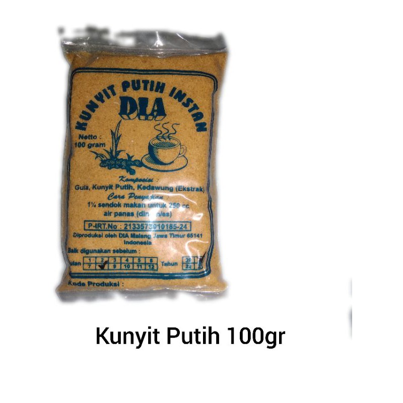 

KUNYIT PUTIH INSTAN DIA 250gr