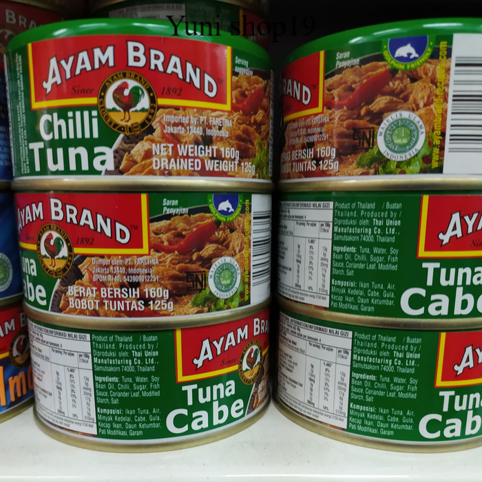 

ayam brand tuna cabe 160gr