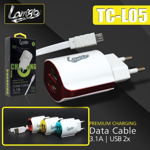 Promo Tc Travel Charger Lamigo Premium Type TC-L05 TYPE C