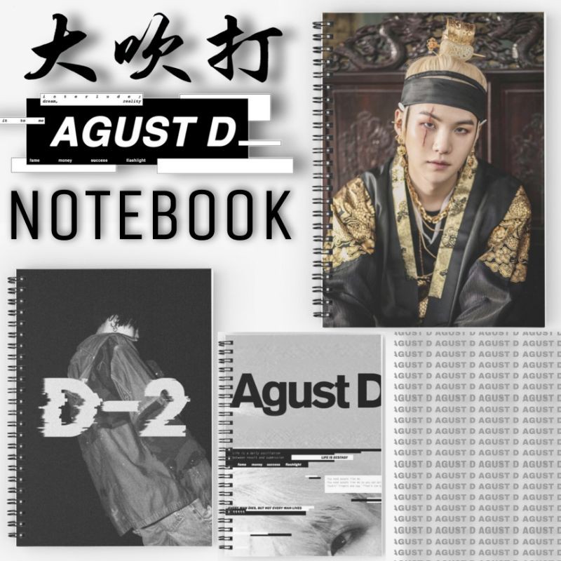 

Notebook Agust D Min Yoongi NOTEBOOK Suga Wholly or Whole me