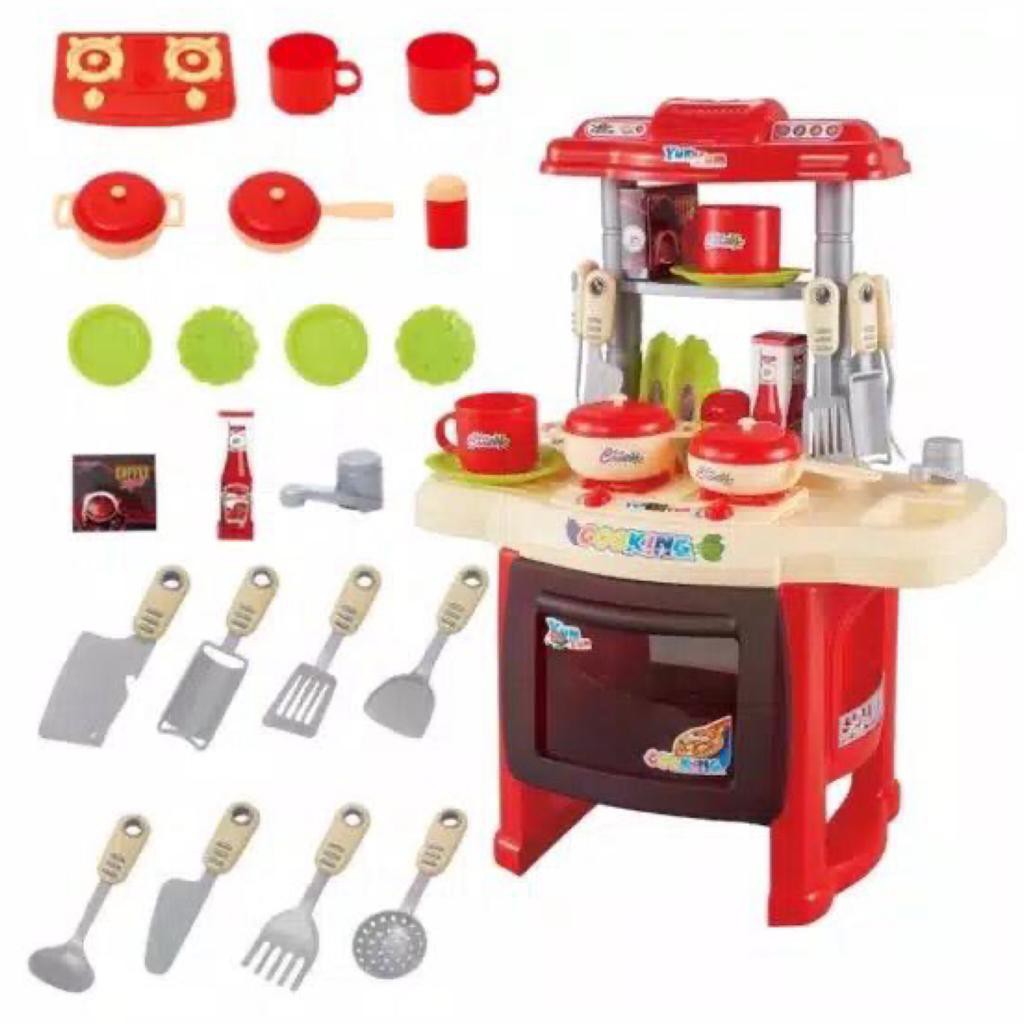 [JUALSEMUA18](RX1800)MAINAN ANAK KITCHEN SET MASAK-MASAK LENGKAP 24PCS DENGAN MUSIC