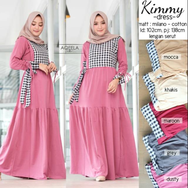 Jual Gamis Syari Roona Maxy Busui By Uwais Baju Lebaran 