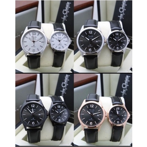 JAM TANGAN Alexandre Christie AC 1029 Kulit Jam Tangan Pria Wanita Original