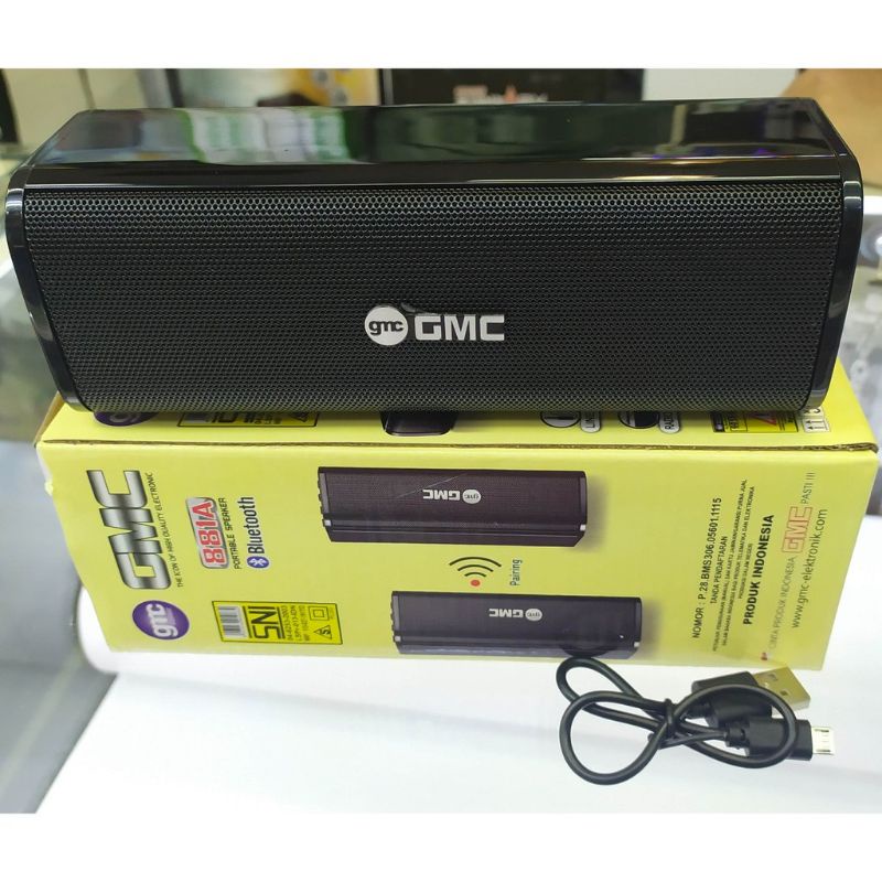 Speaker Bluetooth Portable Aktif GMC 881A Speaker Super Bass Music Box Suara Mantap