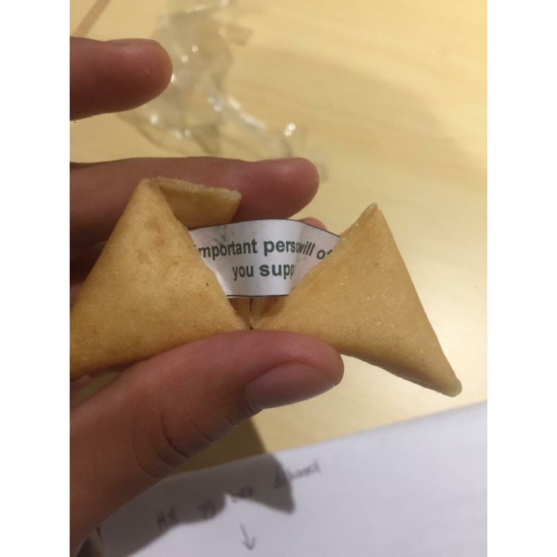 

Fortune cookies kue kering keberuntungan custom text 50 piece