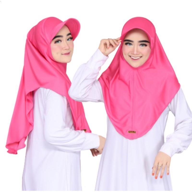 HIJAB INSTAN TOPI OLAHRAGA BAHAN JERSEY / JILBAB SPORT TOPI OLAHRAGA MURAH / Jilbab RIADA TOPI