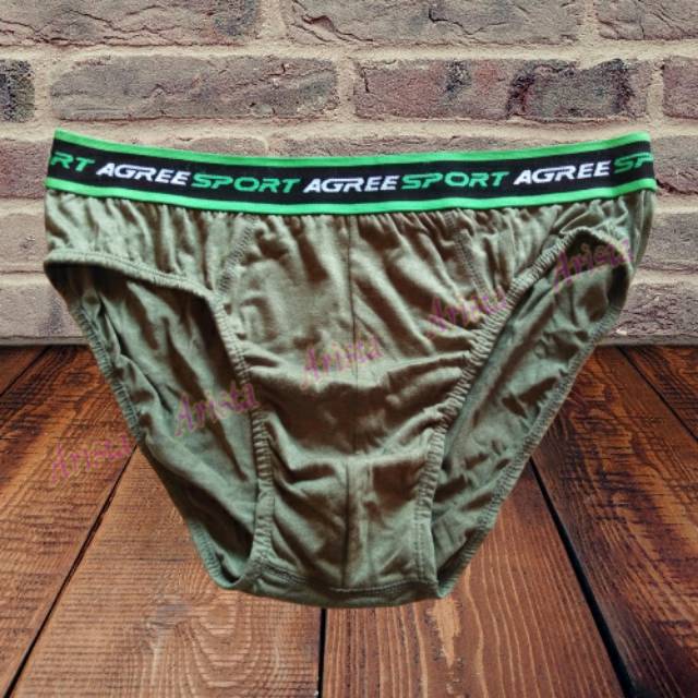 Isi 3pcs CELANA DALAM AGREE 2311 (CD AGREE 2311) BAHAN NYAMAN BUAT AKTIFITAS