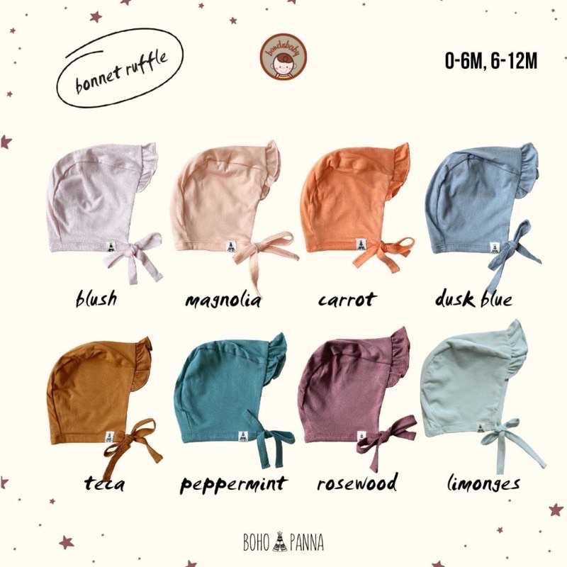 Bohopanna Bonet Yvonne &amp; Ruffle / Bonet Topi Bayi