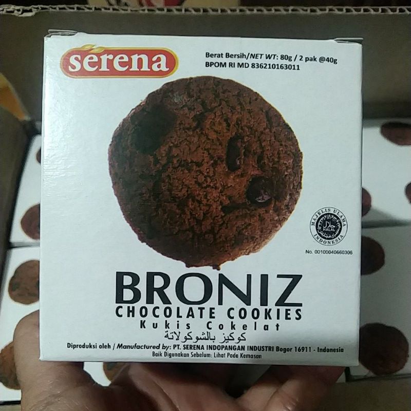 Broniz Chocolate Cookies 80gr