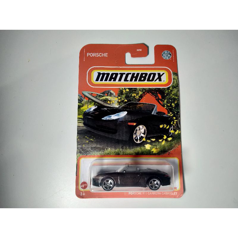 Matchbox porsche 911 carrera cabriolet hitam