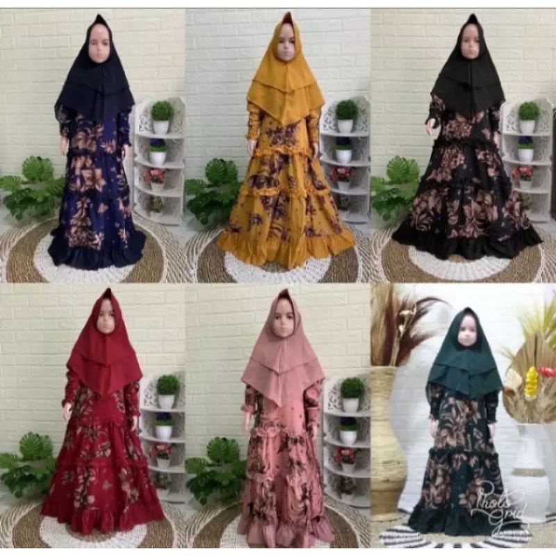 Gamis Bunga Sepatu Anak