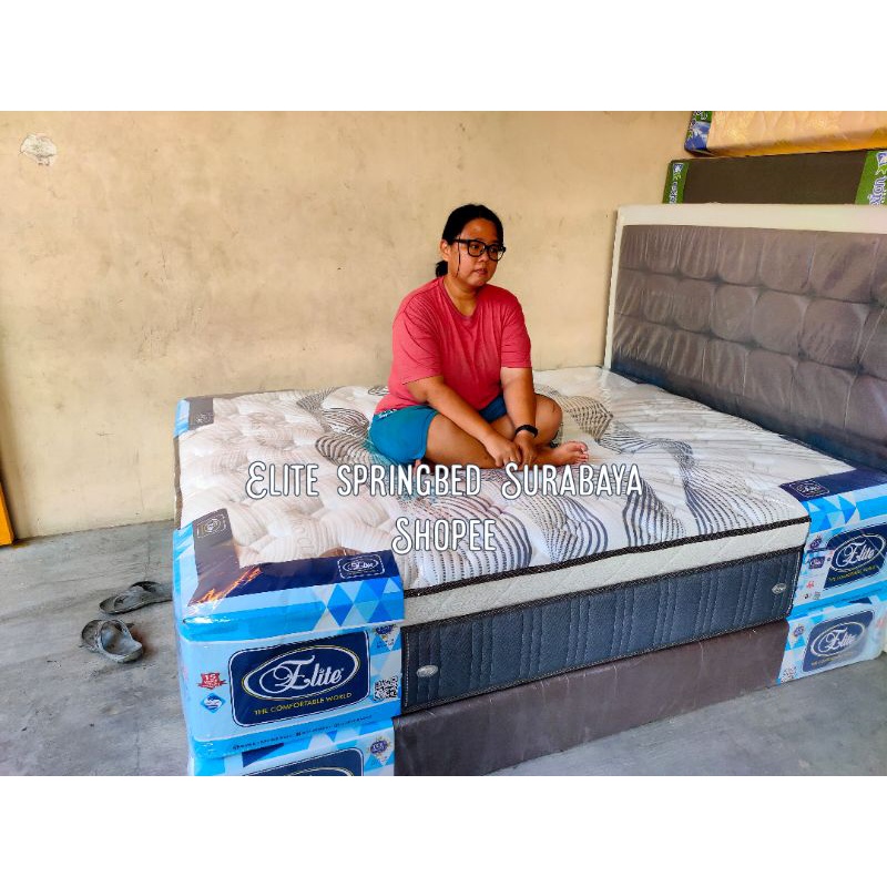 Diskon jujur ori Elite Classy Pocket Latex Foam Encasement 160x200 Spring bed atau kasurnya