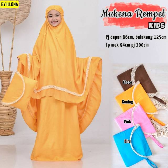 MUKENA - MUKENA ANAK - MUKENA REMPEL - MUKENA KIDS