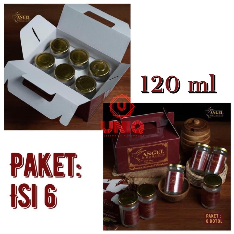 

Minuman Sarang Burung Walet Homemade Angel Birdnest 120ml Paket Hemat 6 Pcs