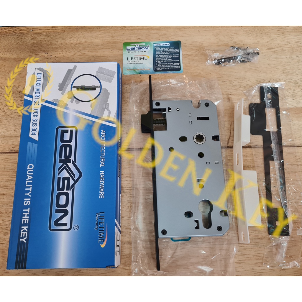 Mortise Lock Lockcase Dekkson Dekson MTS IL DL8685 DL 8685 Black Hitam Body Bodi Kunci Pintu Lidah