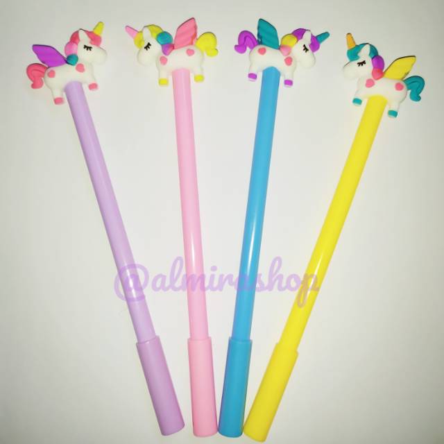 

Fancy gel pulpen karakter unicorn