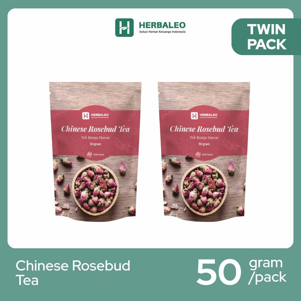 

Herbaleo - Twinpack Chinese Rosebud Tea 50 gr ( Teh Bunga Mawar )