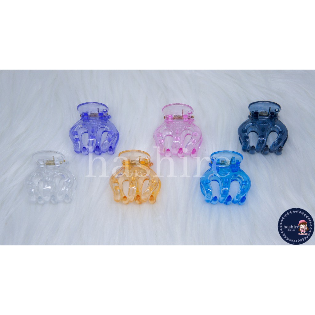 Jepit Rambut / Jedai ORIGINAL Medium TRANSPARENT (3,5 cm) GIGI 5 (READY) (MINIMUM 6 PCS) BANGKOK