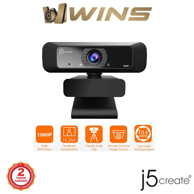 J5CREATE JVCU100 Full HD Webcam Garansi Resmi