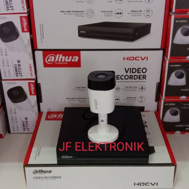 Paket cctv dahua 4 channel dengan 1 kamera 2mp 1080P