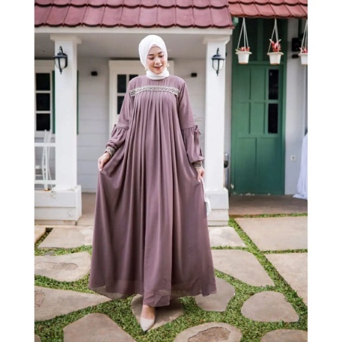 Gamis Putih Gamis Jumbo Gamis Putih Wanita Baju Gamis Wanita Terbaru 2022 Dress Kondangan Gamis Putih Manasik Haji Gamis Putih Jumbo Gamis Remaja Audrey Maxy R22