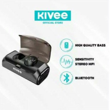 KIVEE EARBUDS HEADSET HANDSFREE BLUETOTH 5.0 KIVEE KV-TW03 ANTI BISING