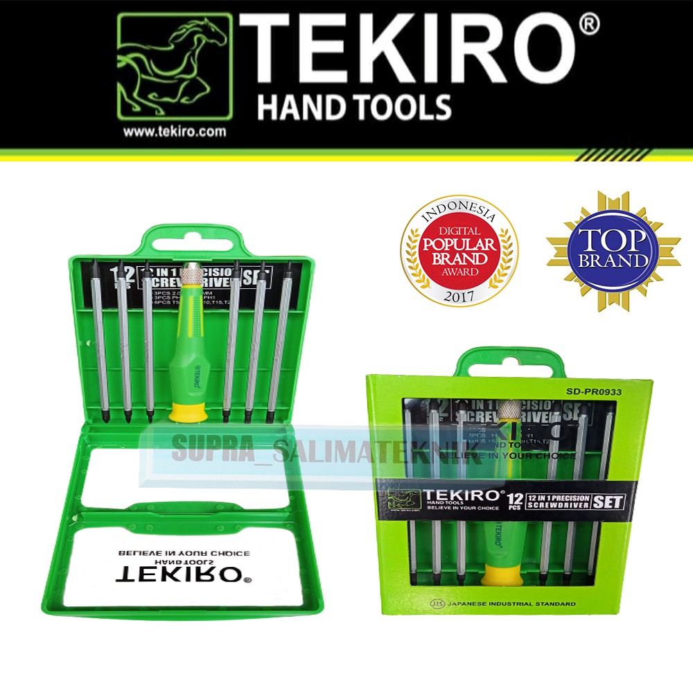TEKIRO Obeng Persisi Set 12 IN 1
