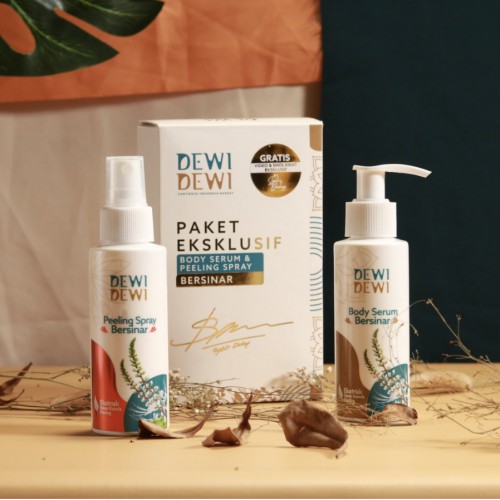 PAKET PERAWATAN TUBUH KECANTIKAN BODY LOTION SERUM PEELING WHITENING DEWIDEWI BEAUTY