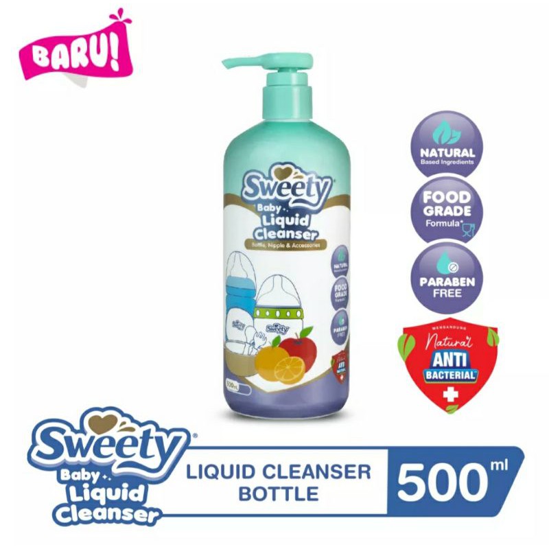 Sweety Baby Liquid Cleanser Botol 500ml cairan pencuci botol