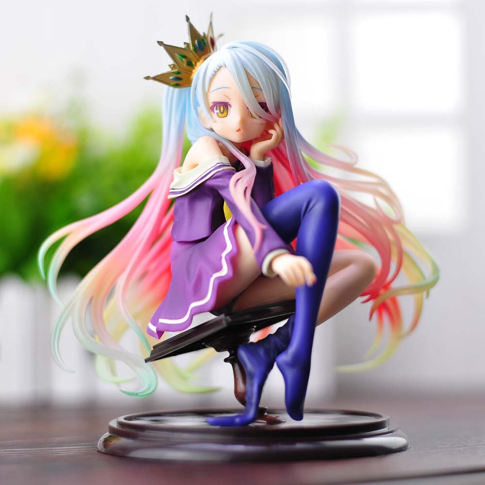 Lanfy Mainan Action Figure Model Anime Shiro No Game No Life Untuk Dekorasi Meja