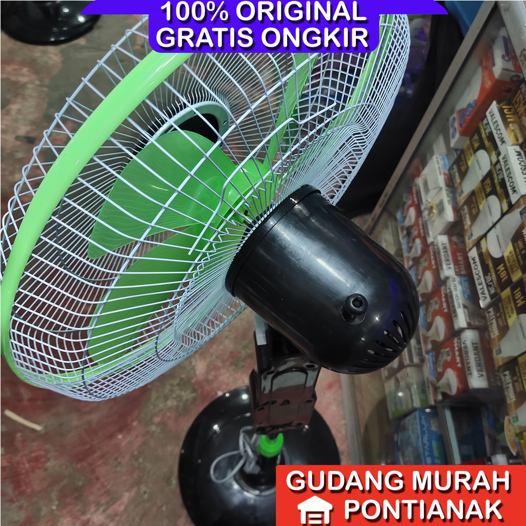 Kipas Angin Hijau YASAKA 3Sayap  / Miyoshi 5sayap 16 inch kipas Adem dan laju stand fan 16&quot;