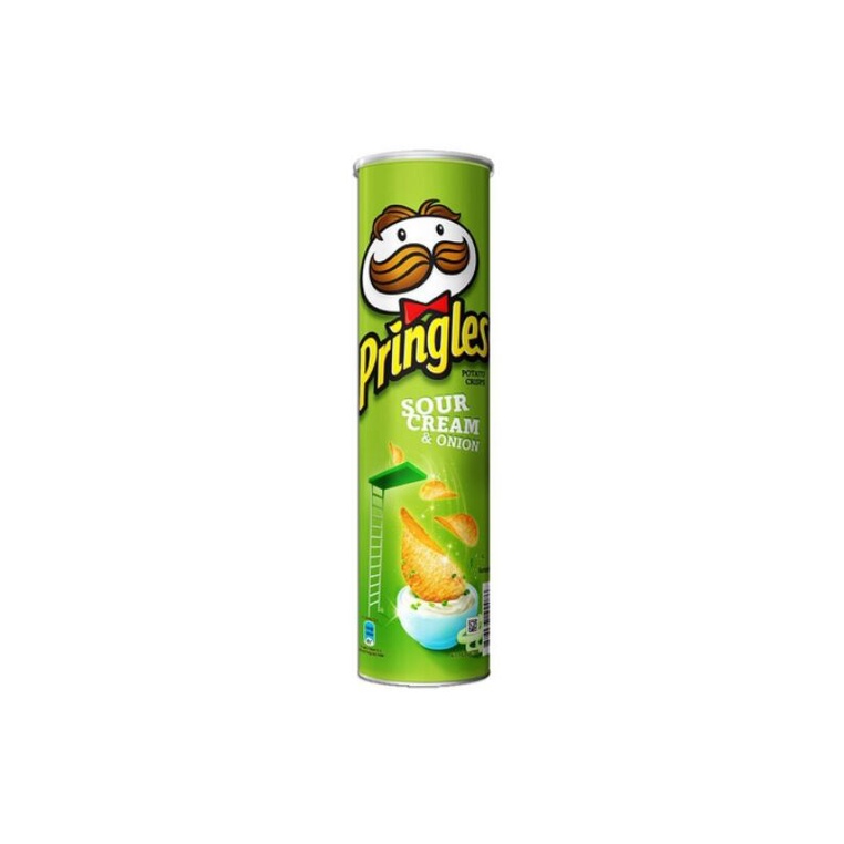Pringles Potato Crisps Sourcream &amp; Onion 107G